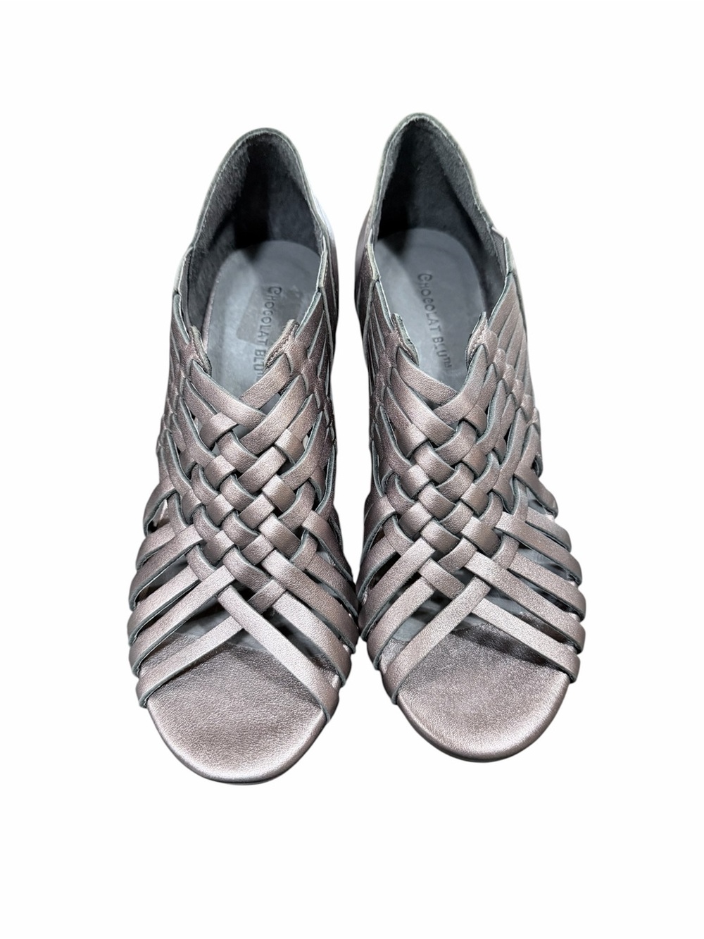 CHOCOLAT BLU Winix Platform Sandal In Pewter Size 8 - Picture 3 of 7